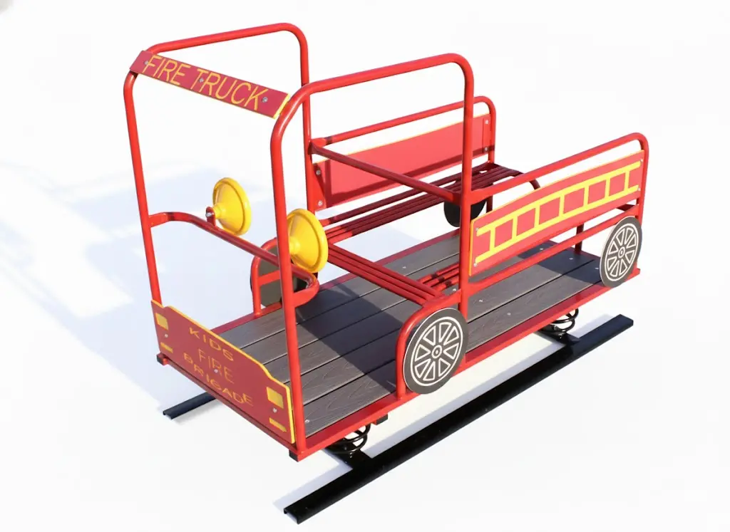 Fire Truck Multi Passenger Spring Rider 1