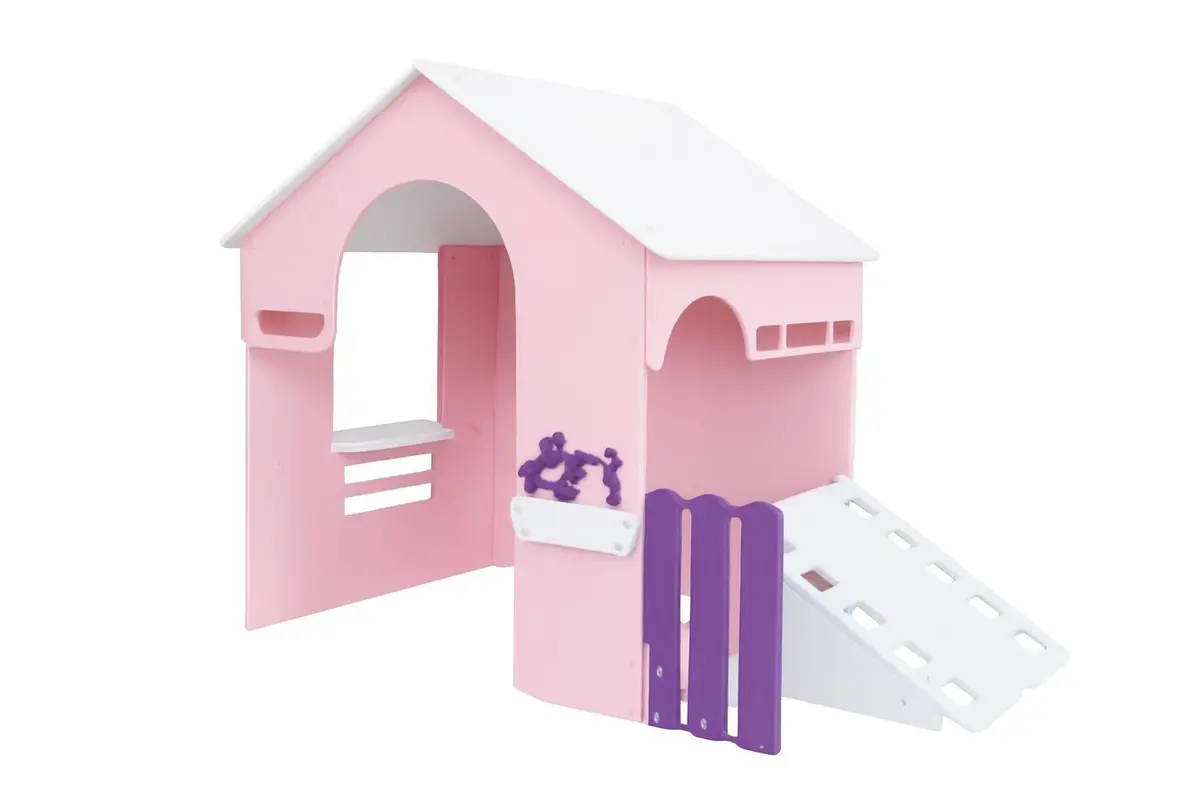 Tot Town Outdoor Tot House (Pink) 1