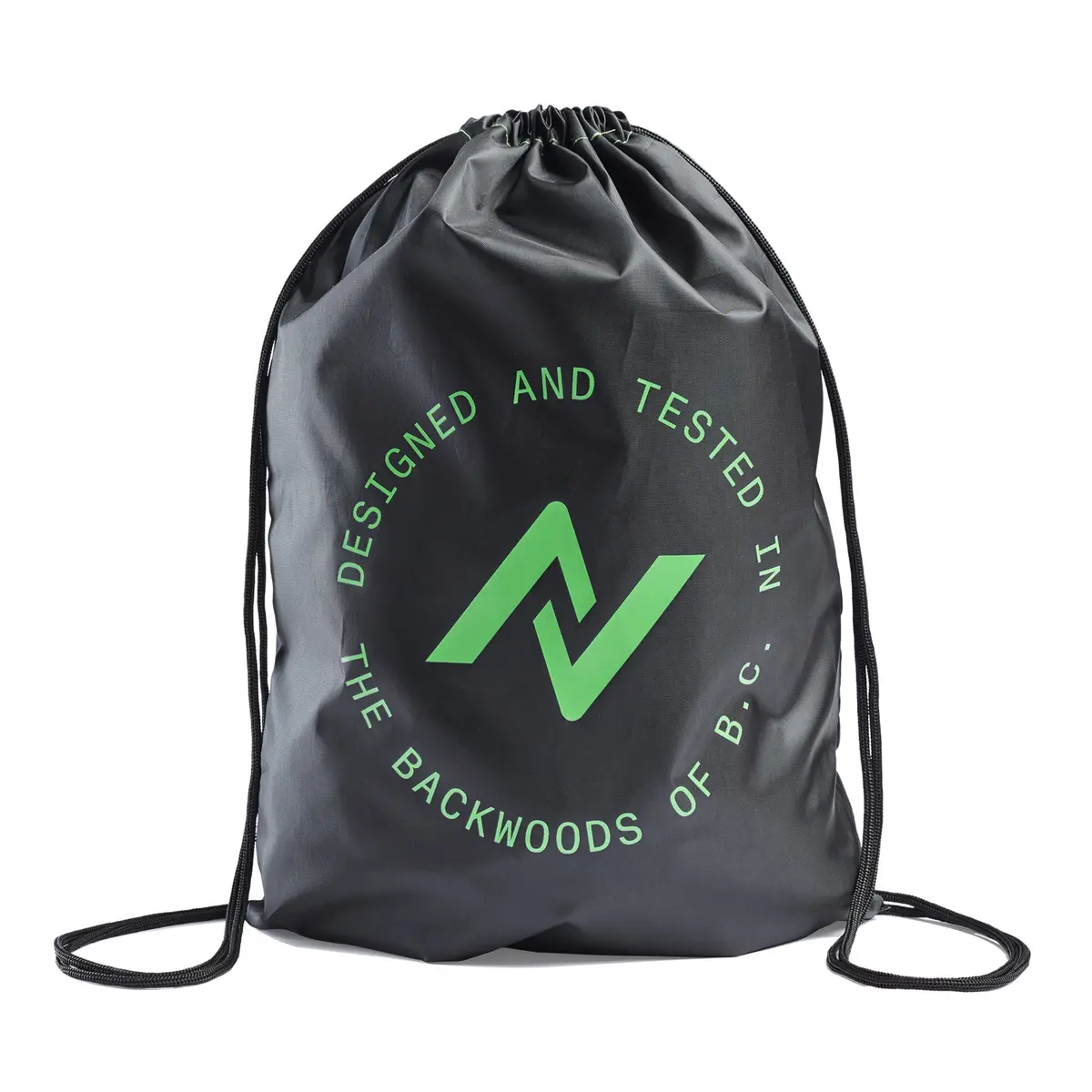 Norco Drawstring Bag - 20"X14"X2" Black/Green 1