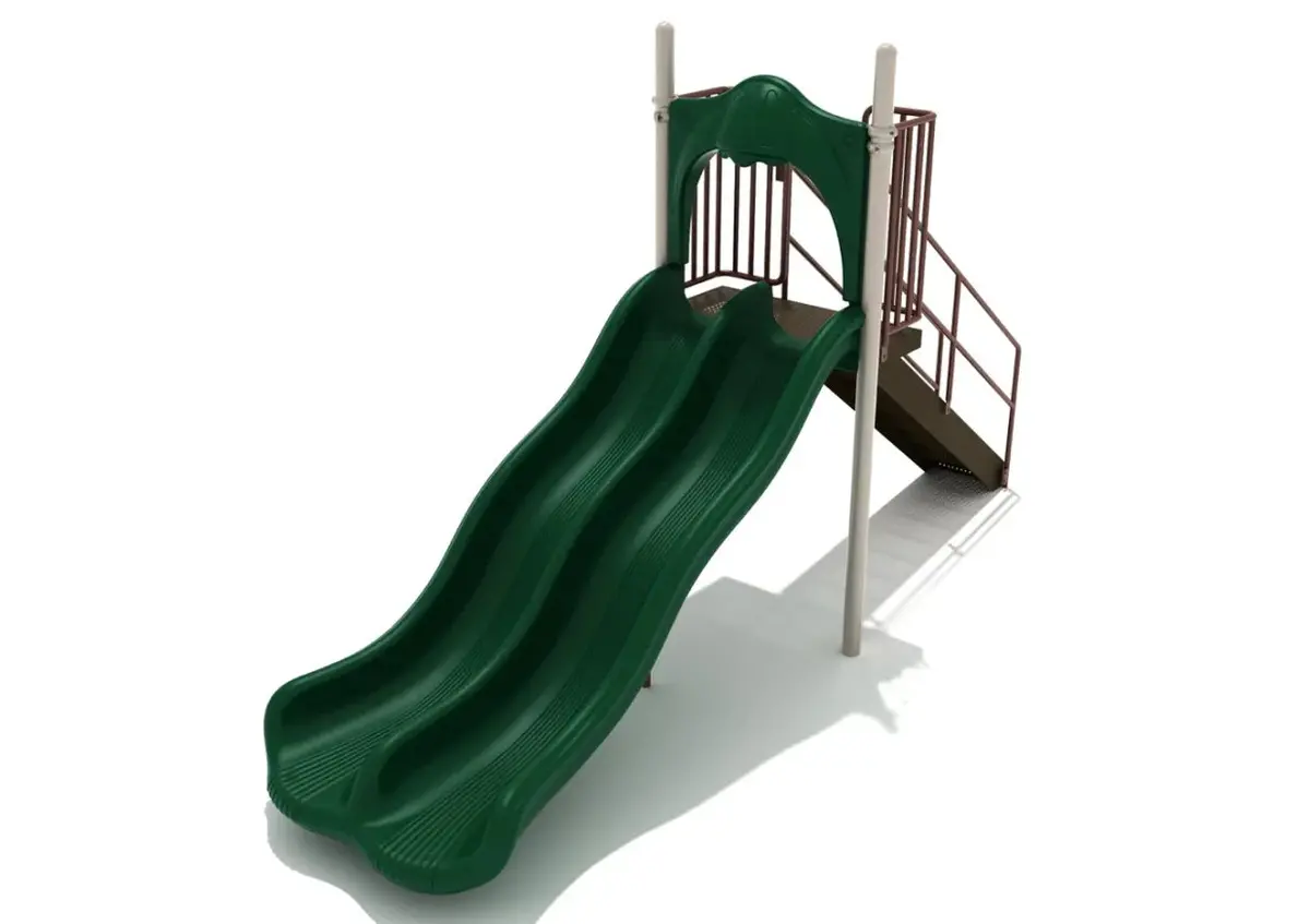 5-Feet Freestanding Double Wave Slide 1