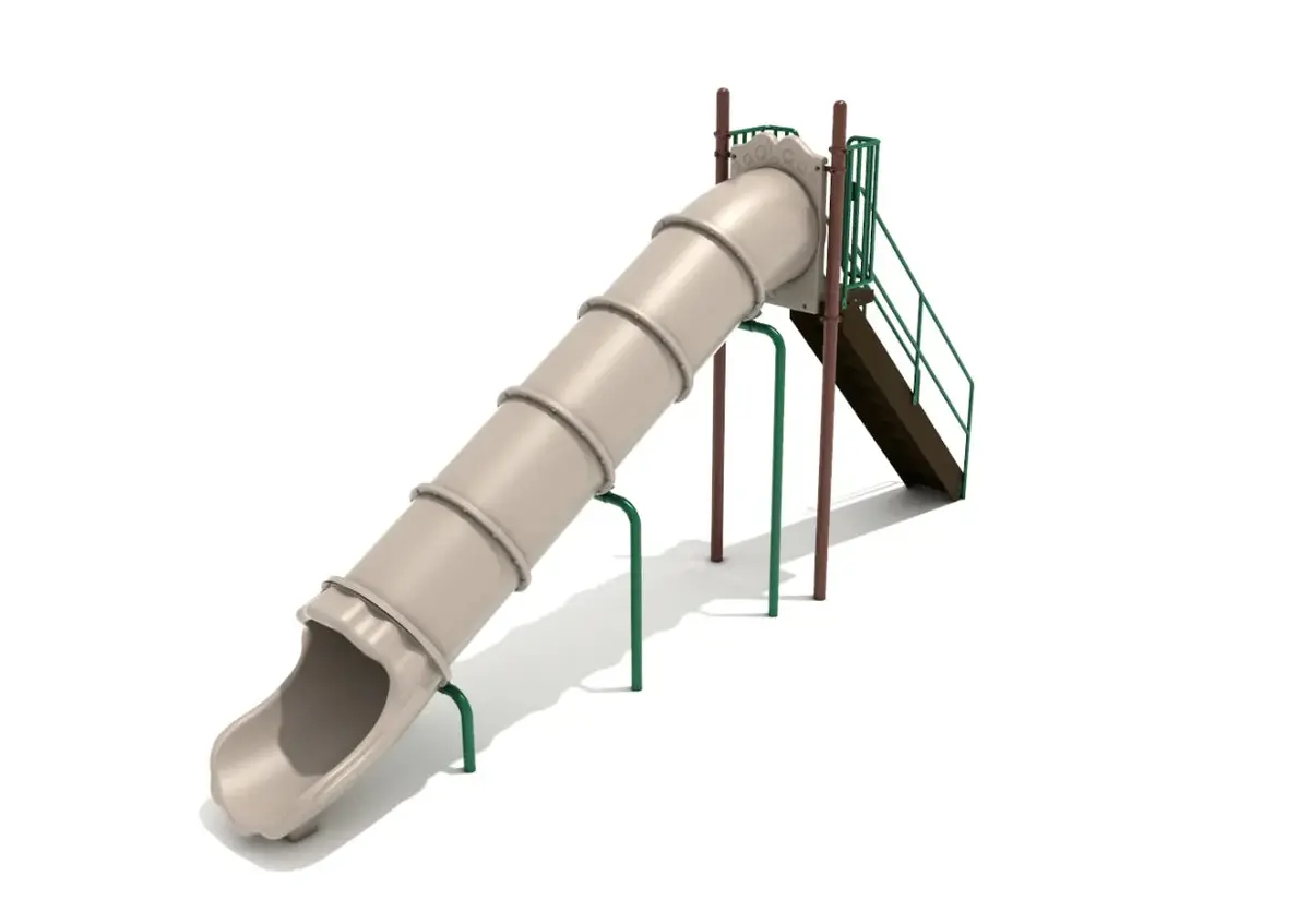 7 Foot Freestanding Tube Straight Slide 1