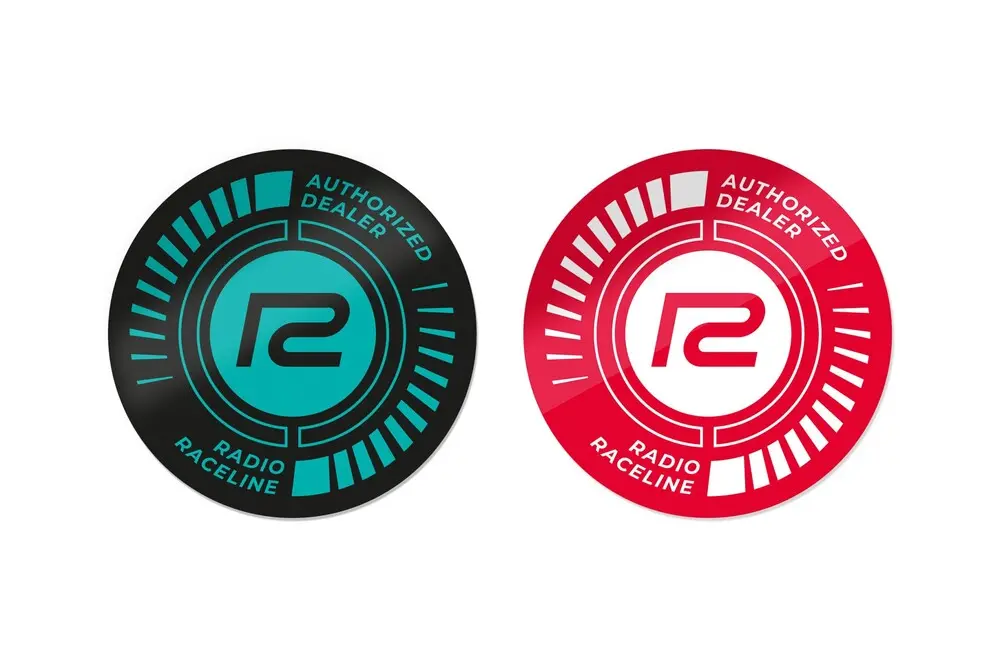 Radio Race Dealer Sticker 1