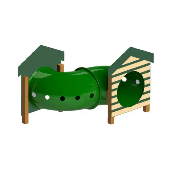 Recycled Curved Tunnel With Dog House 1