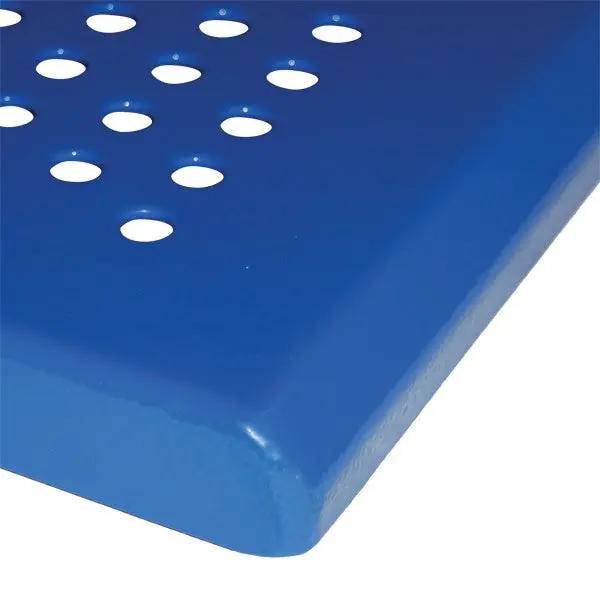 Perforated Steel Park Bench Without Back 2