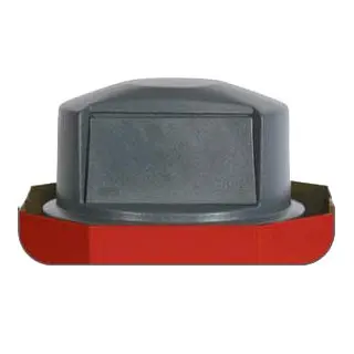 Dome And Flat Top Trash Receptacle Lids 1