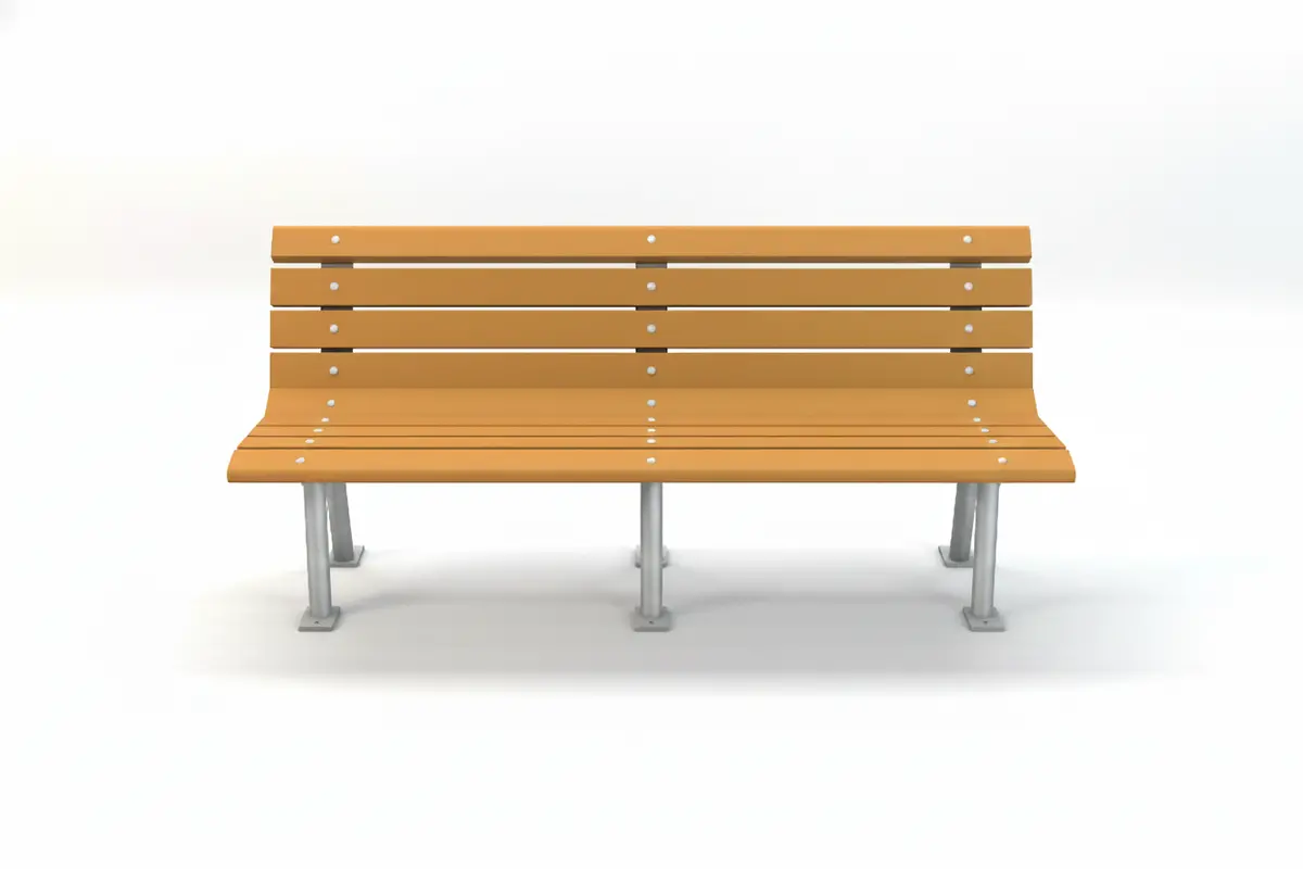St. Pete Recycled Plastic Park Bench 1