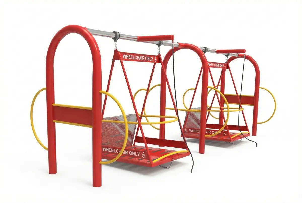 Freedom Glider Ada Accessible Swing Set Platform 1