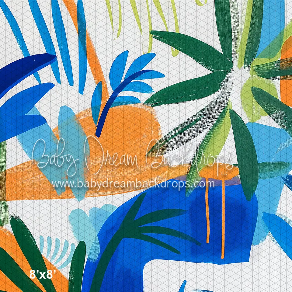 X Drop Abstract Garden (Hl) 1