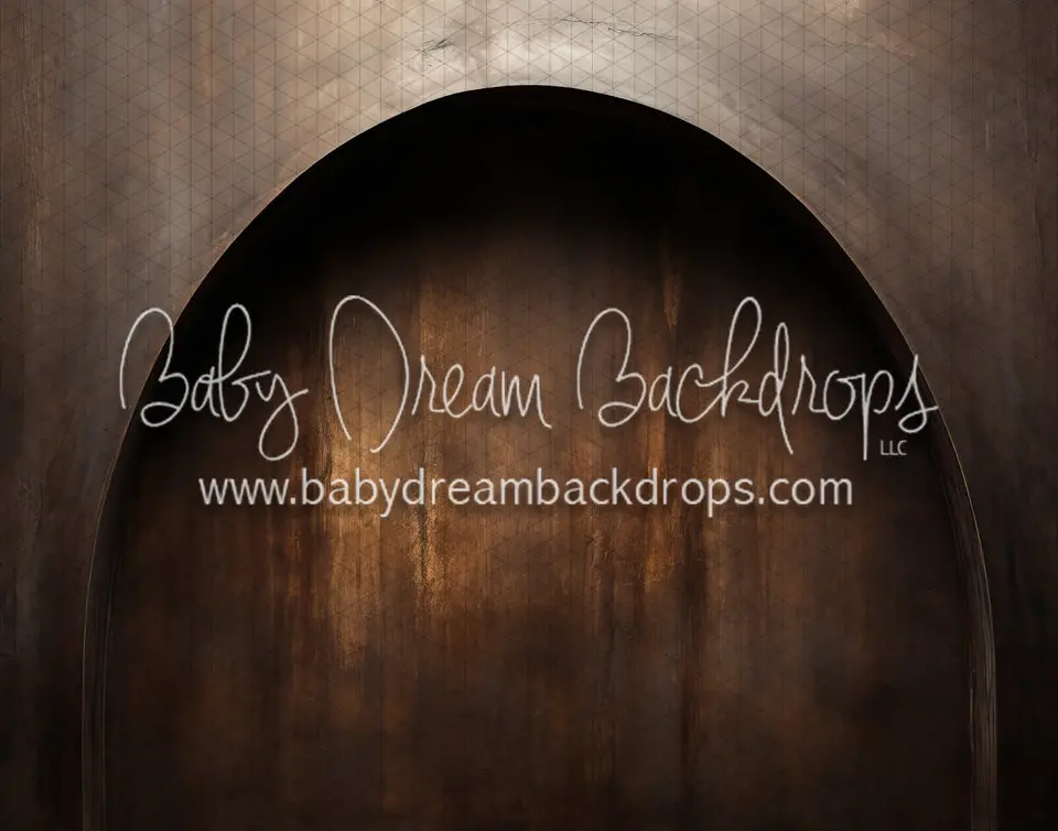 Dark Brown Textured Arch Wall (Md) 1