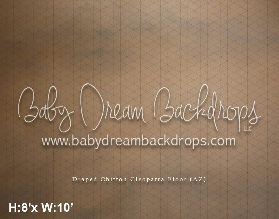 Draped Chiffon Cleopatra Fabric Floor (Az) 1