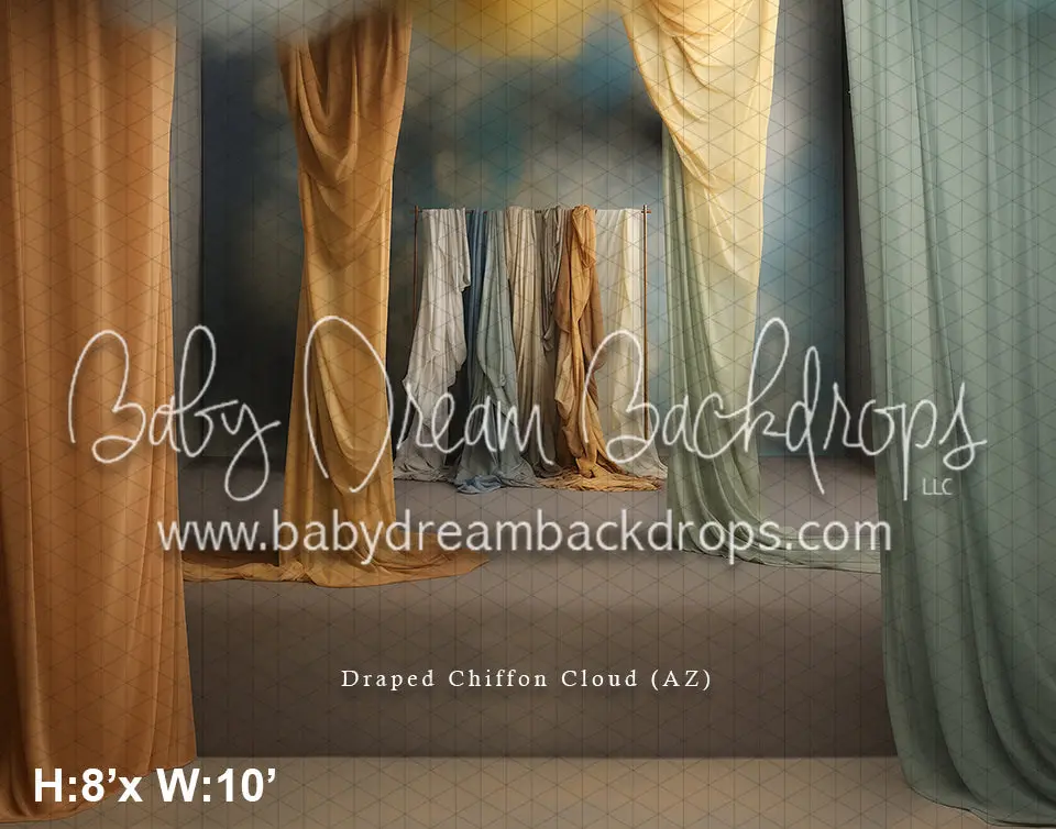 Draped Chiffon Cloud (Az) 1