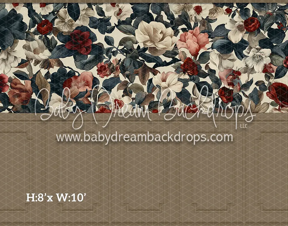 Fine Art Wallpaper Holiday Florals (Room 1 Beige) (Hl) 1