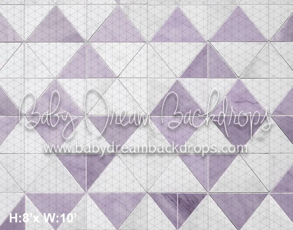 Lavender And White Traingle Checker Floor (Az) 1