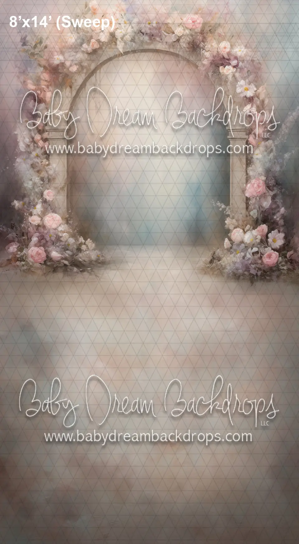 Sweeps Ctandrina Painted Floral Arch Pastels (Az) 1