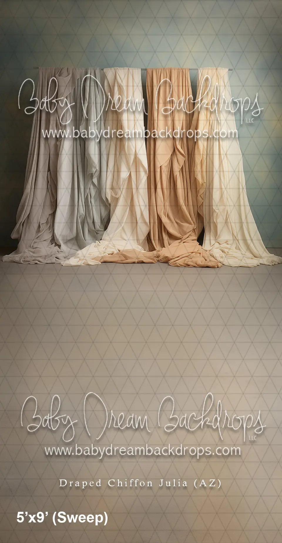 Sweeps Draped Chiffon Julia (Az) 1