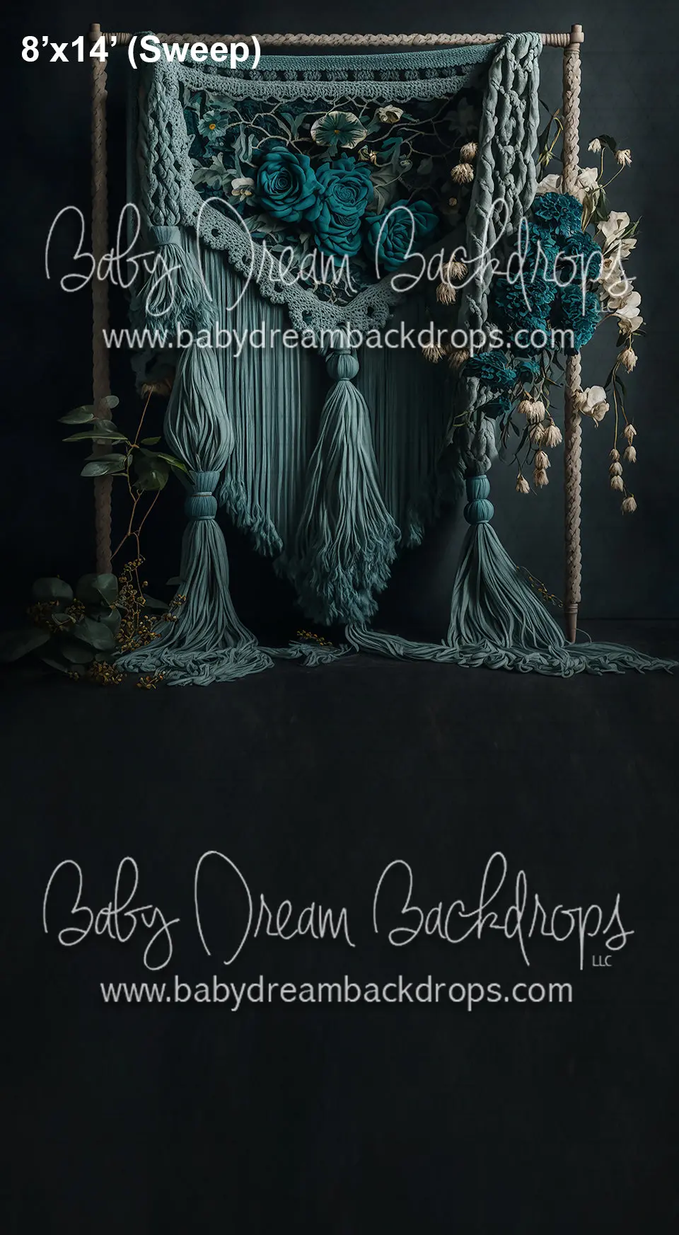 Sweeps Ctandrina Teal Macrame (Az) 1