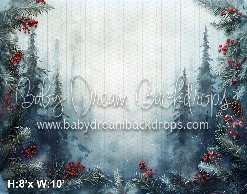 Treetops Glisten Winter Wallpaper (WM) - Image 4