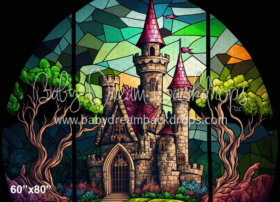 Stained Glass Castle Arch (Md) 1